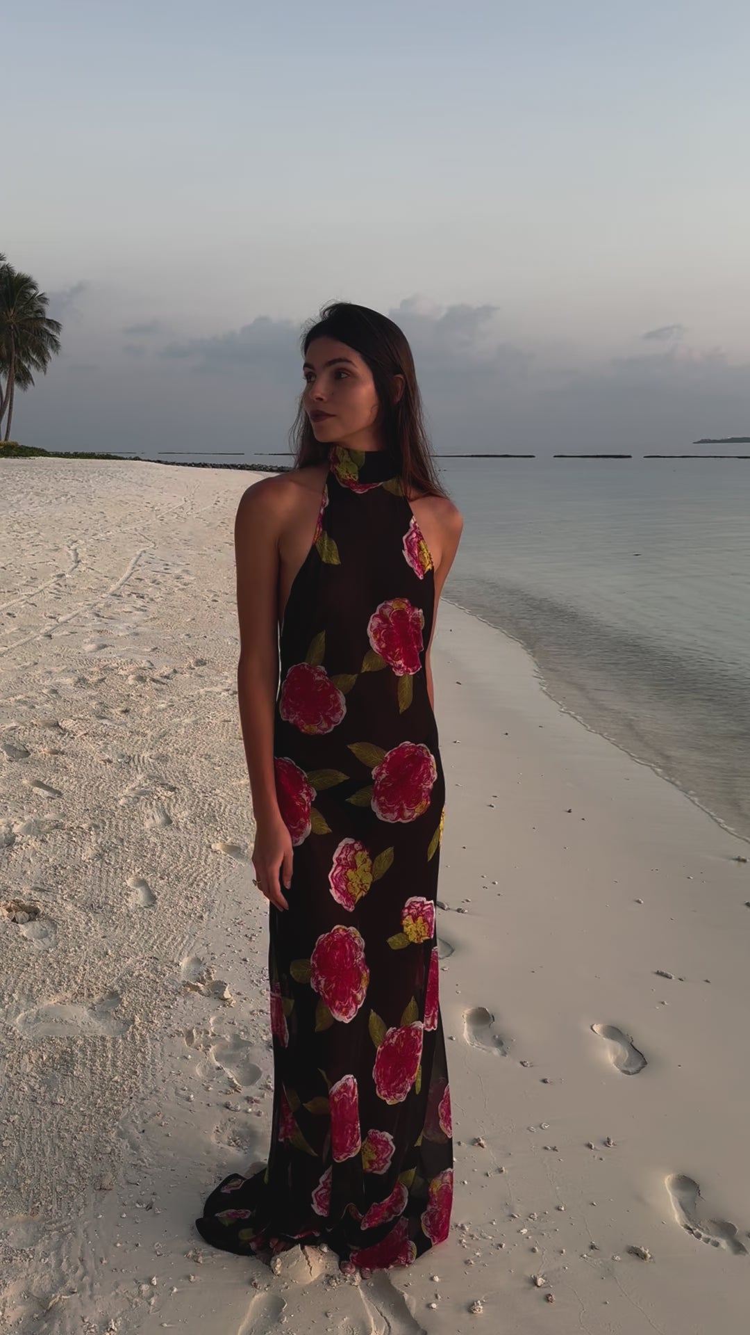 Floral Backless Maxi Dress – ChaTheLabel