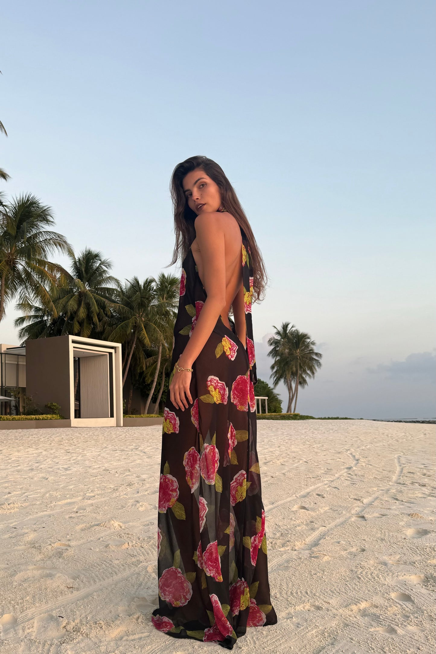 Floral Backless Maxi Dress ChaTheLabel Floral Backless Maxi Dress ChaTheLabel