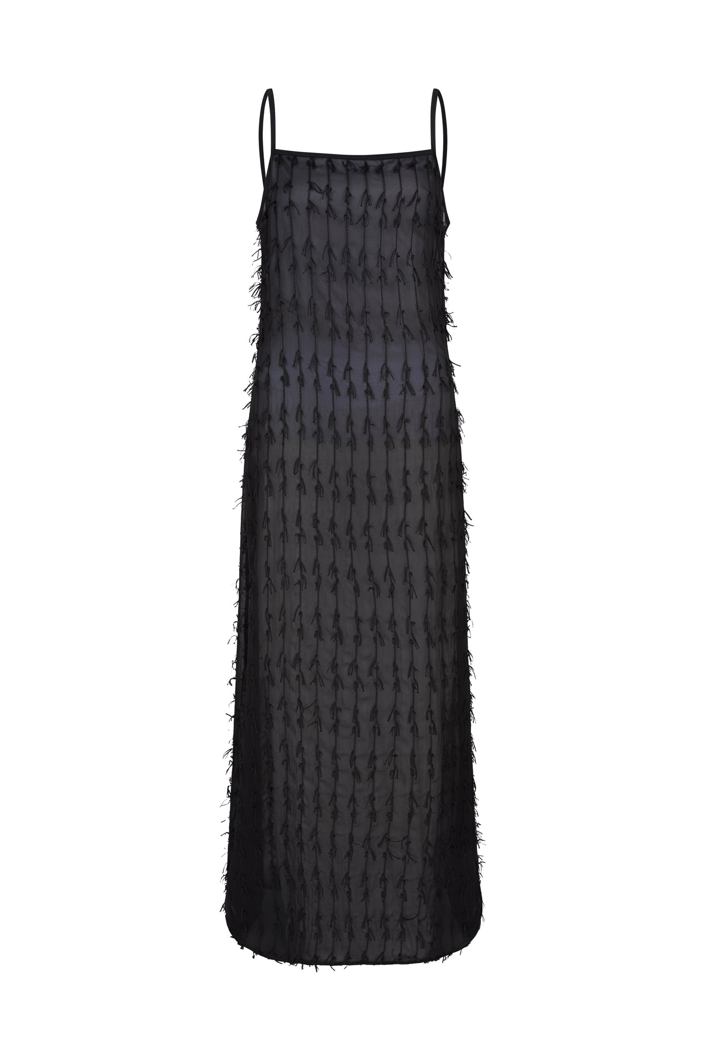 Black Tassel Maxi Dress