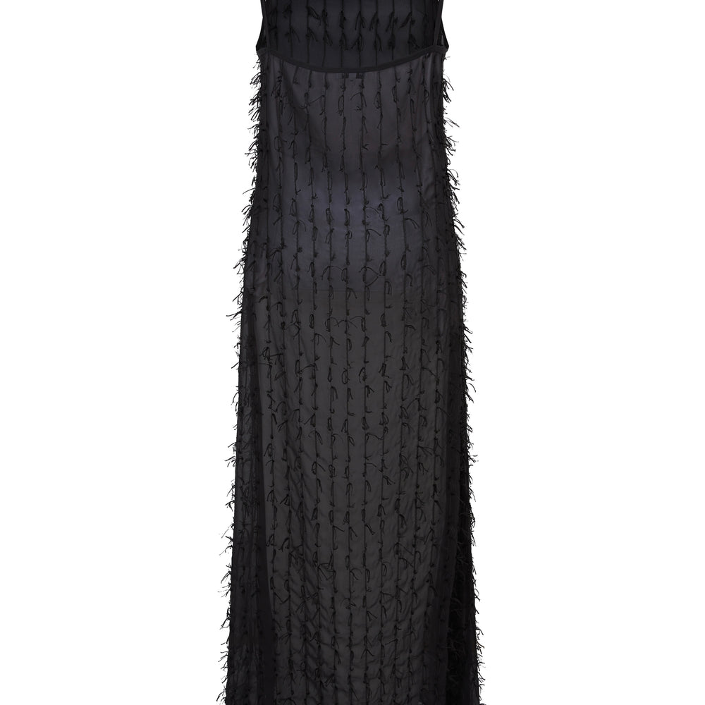 Black Tassel Maxi Dress