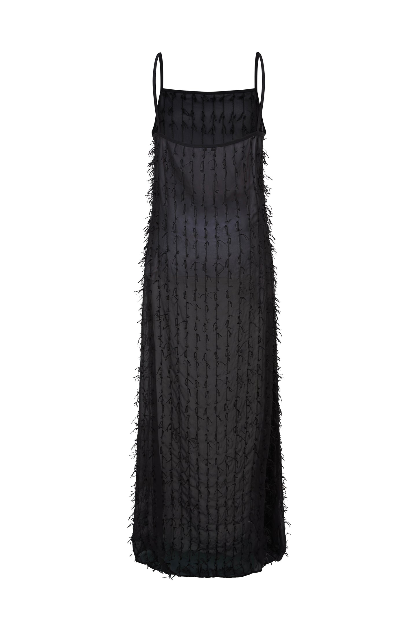 Black Tassel Maxi Dress