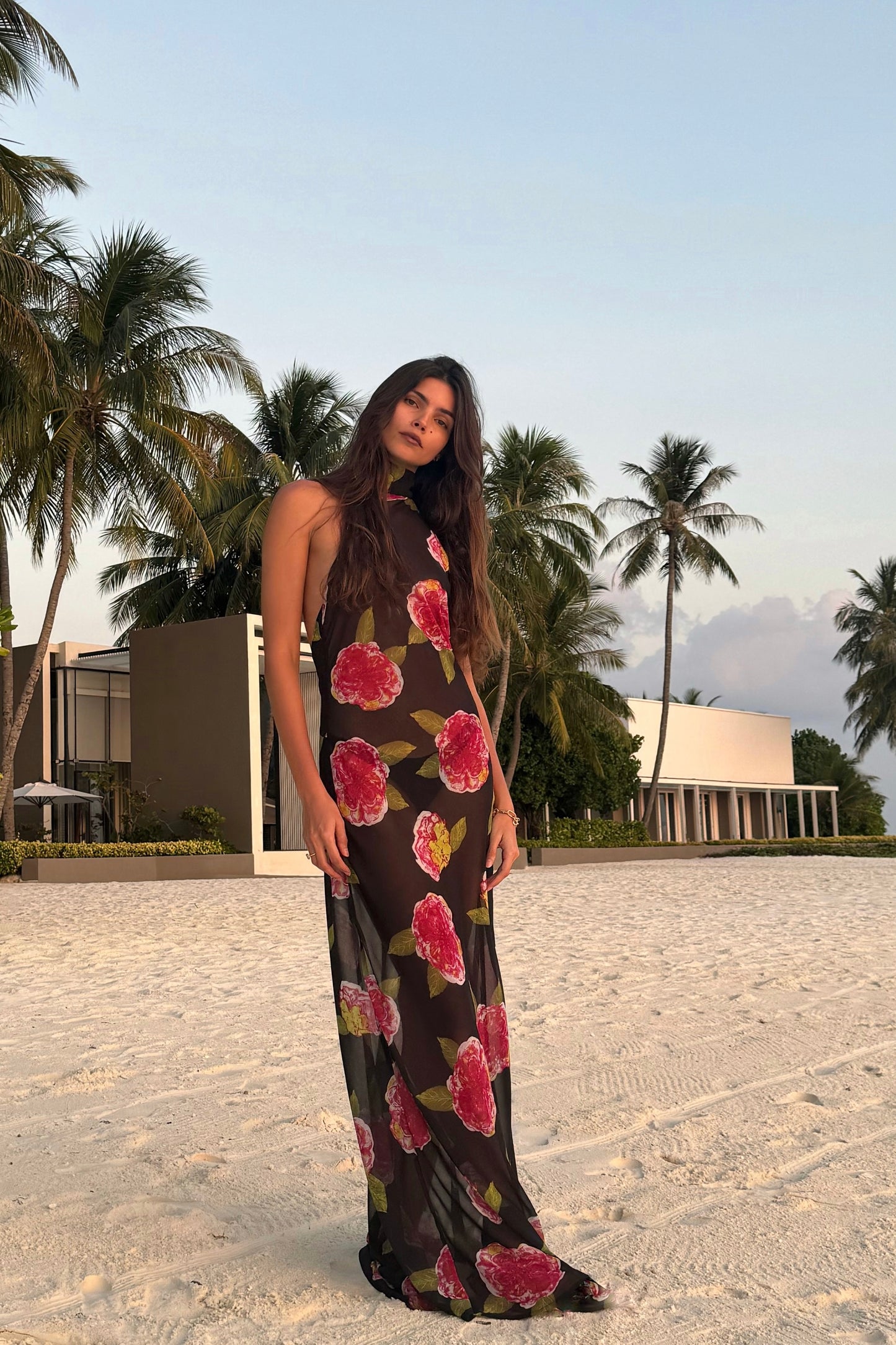 cha cha print maxi dress Baltic Barn Cha Cha Print Maxi Dress Size S