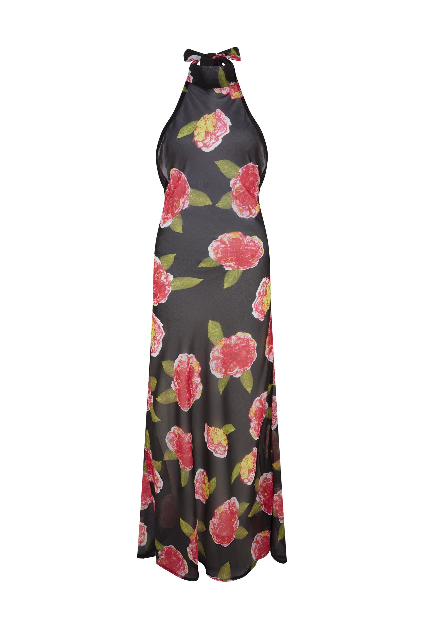 Floral Backless Maxi Dress