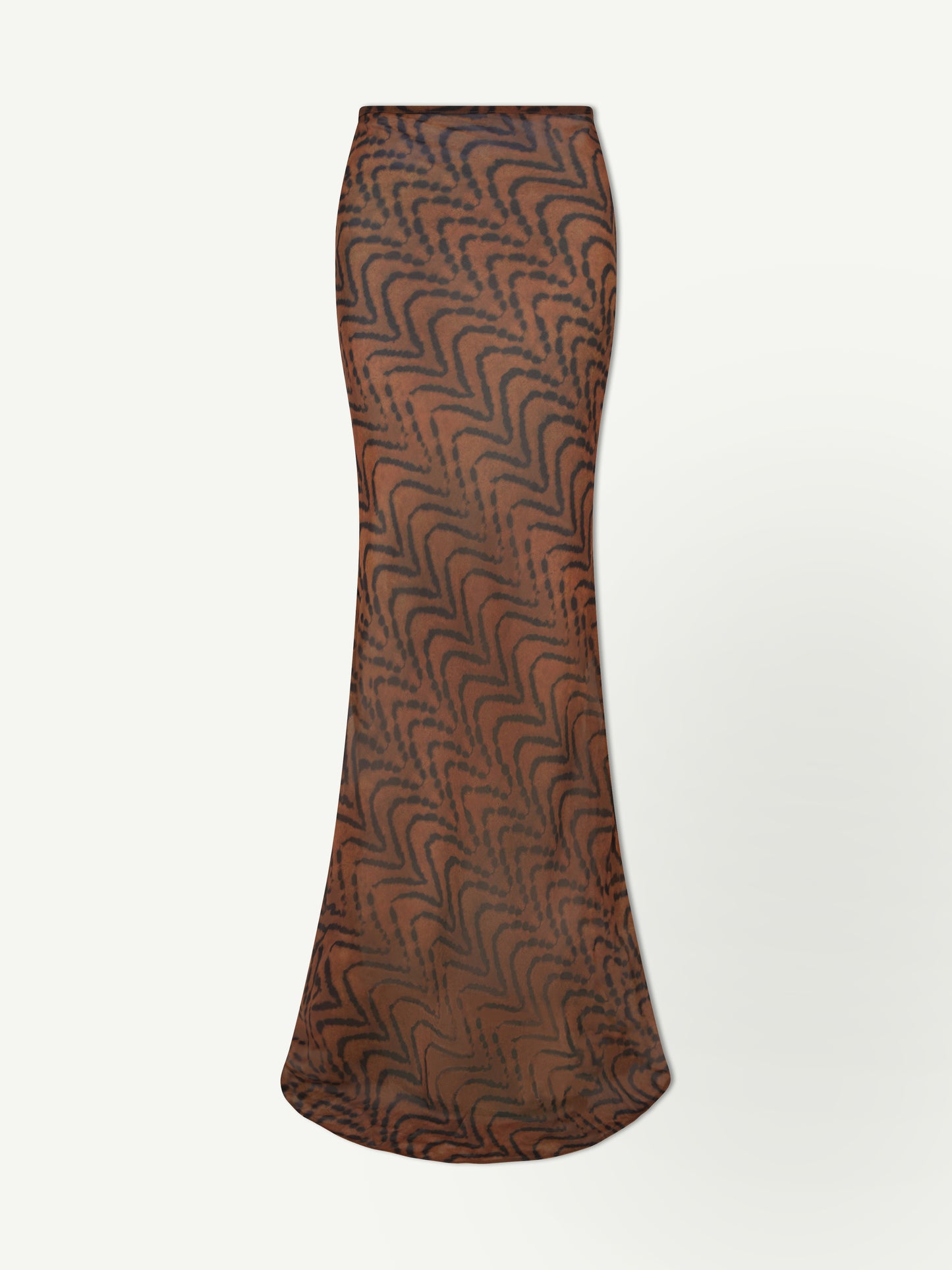 Brown Print Maxi Skirt - Back in stock