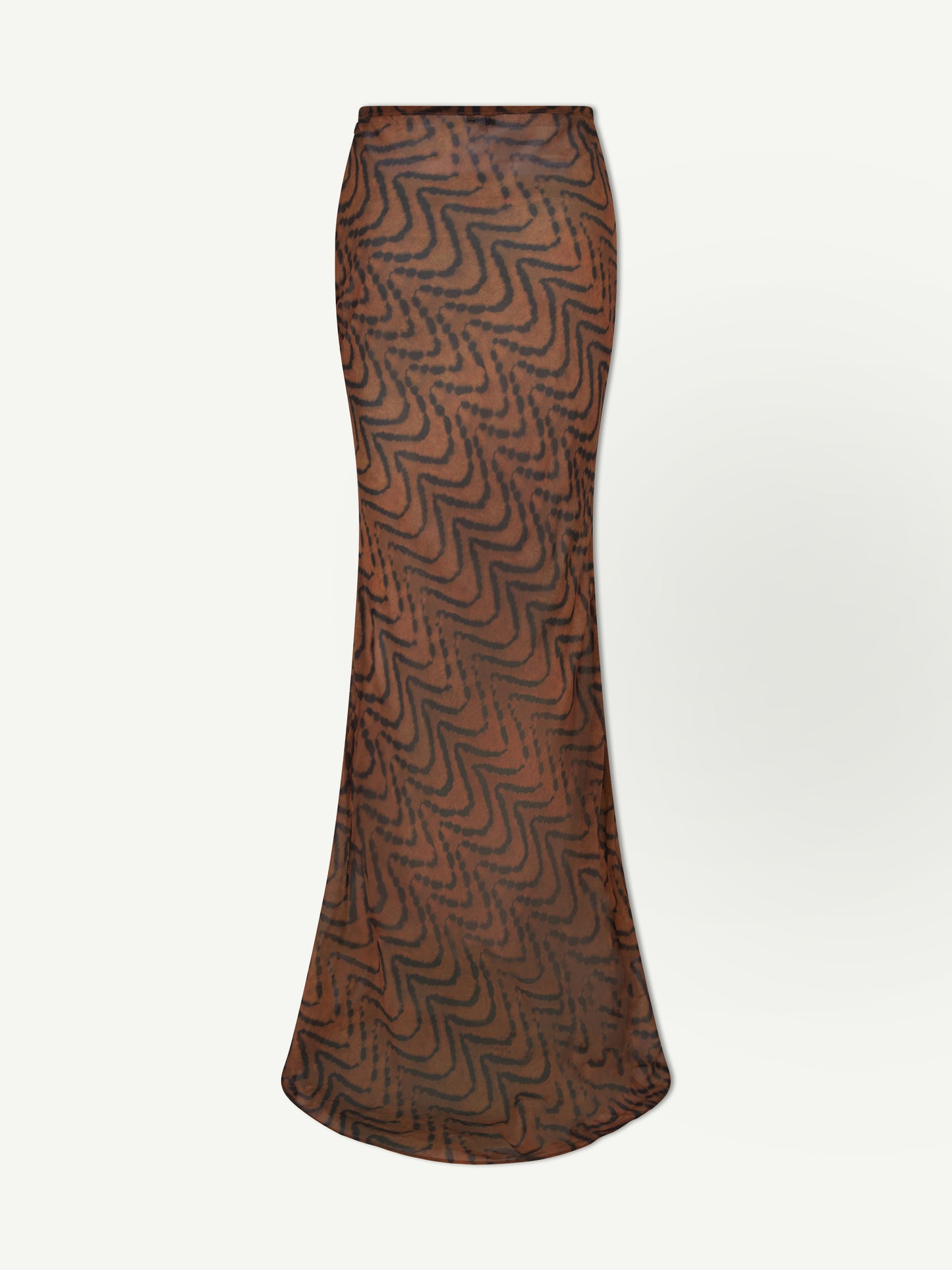 Brown Print Maxi Skirt - Back in stock